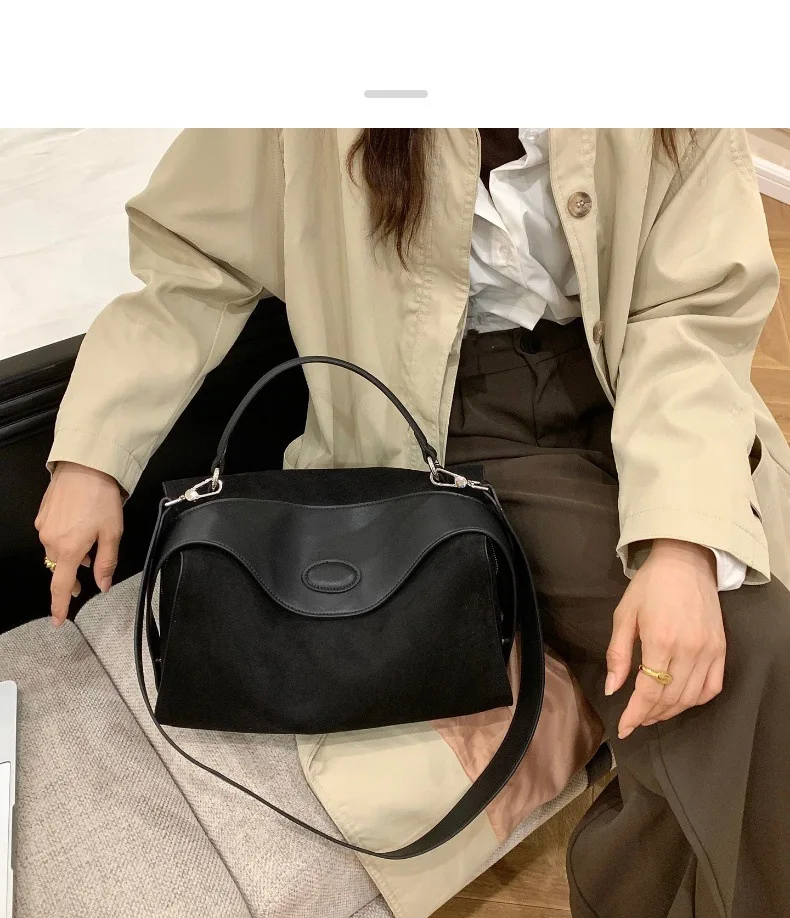 MS Soft Frosted Cowhide Leather Women Bags Luxury Designer Boston Bag Shoulder Handbag Chic Lady Autumn Daily Purses Tote 2023 - Image 20