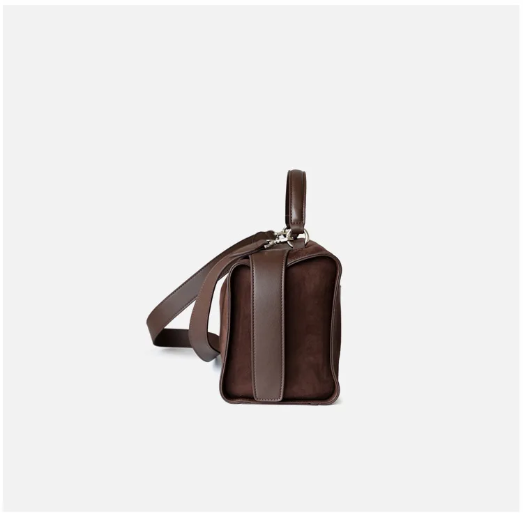 MS Soft Frosted Cowhide Leather Women Bags Luxury Designer Boston Bag Shoulder Handbag Chic Lady Autumn Daily Purses Tote 2023 - Image 10