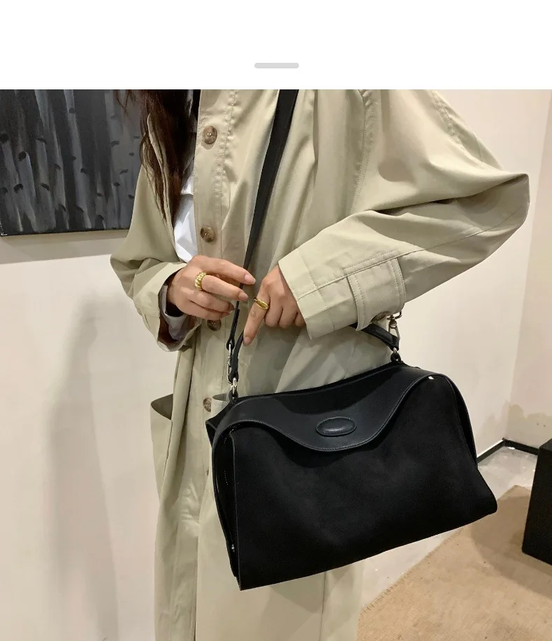 MS Soft Frosted Cowhide Leather Women Bags Luxury Designer Boston Bag Shoulder Handbag Chic Lady Autumn Daily Purses Tote 2023 - Image 21