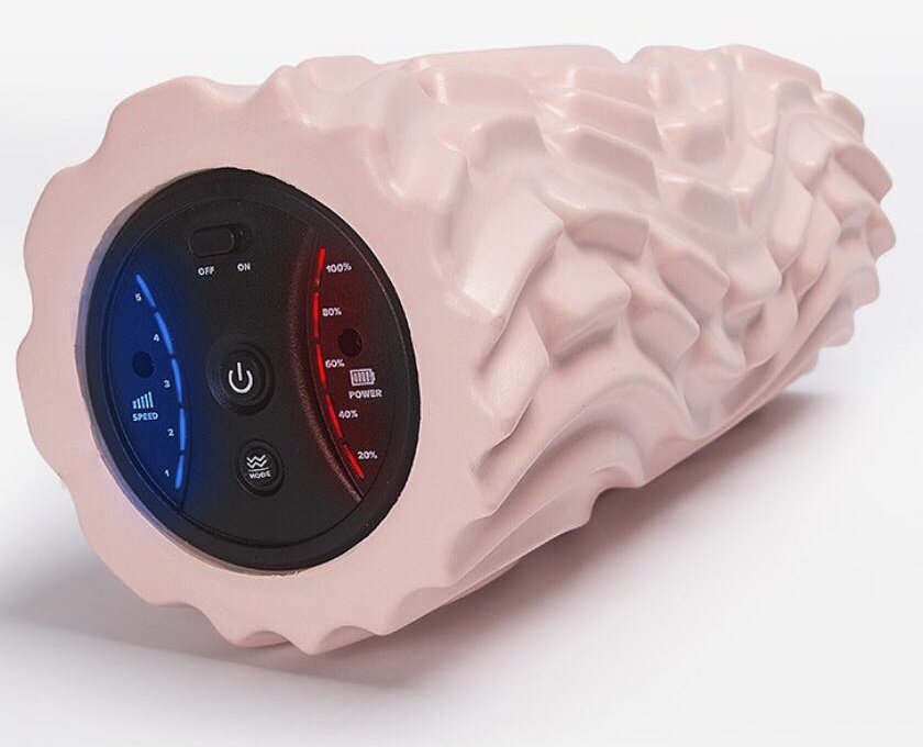USB Electric Massage Yoga Massager Muscle Soreness Pain Relax Stovepipe Vibration Acupressure Massage Column Foam Roller Block - Image 4