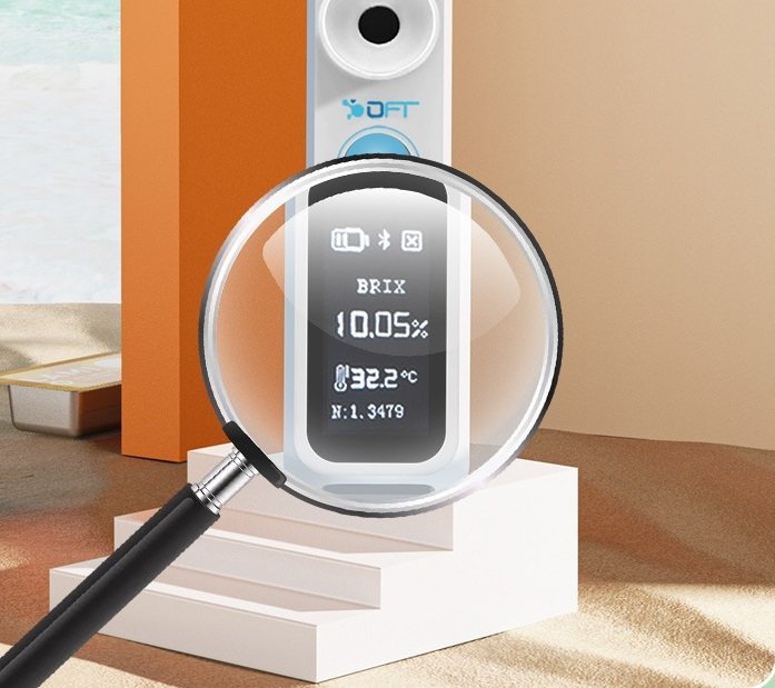 High Precision Fruit Sugar Measuring Instrument Digital Display Concentration Meter - Image 2